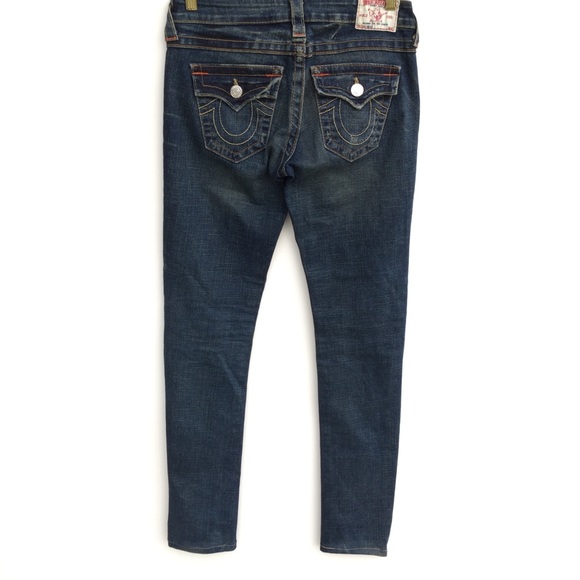 True Religion Becky Skinny Jeans 26 Blue - Picture 5 of 6